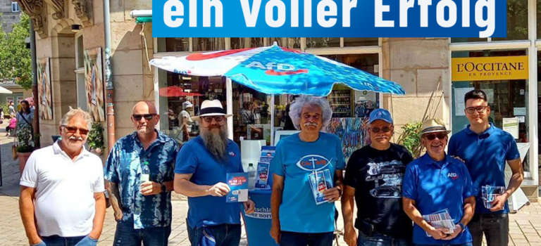 Infostand in Fürth