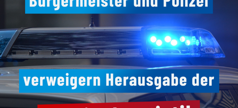 Bürgermeister und Polizei verweigern Herausgabe der Kriminalstatistik