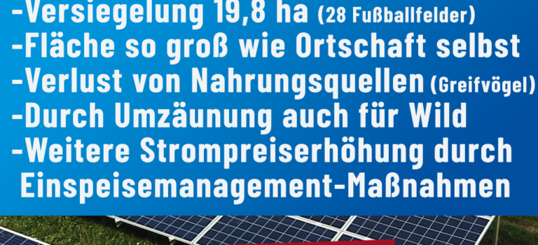 Zirndorf: Protz-Solarpark in Bronnamberg, nur AfD lehnt ab!