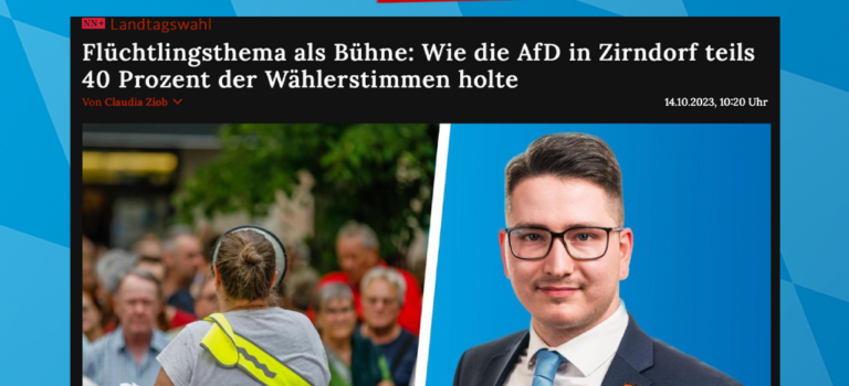 Fürther Nachrichten: Wie die AfD in Zirndorf teils 40 Prozent der Wählerstimmen holten