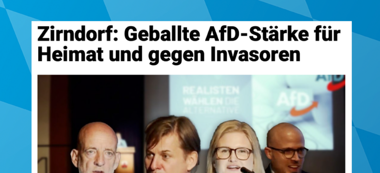 Heimatkurier: Zirndorf: „AfD-Stärke für Heimat und gegen Invasoren“