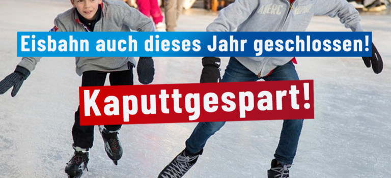 Kaputtgespart: Zirndorfer Eisbahn im Winter 23/24 geschlossen