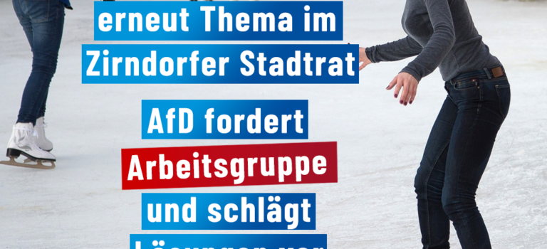 Hürdenlauf Eisbahn: Zirndorfer AfD fordert Arbeitsgruppe